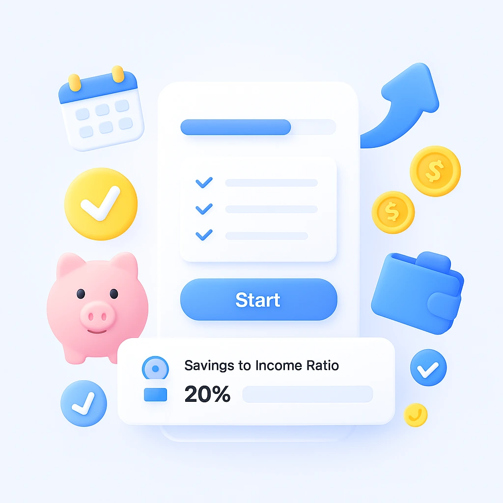 Personal Finance Tool getting started interface
