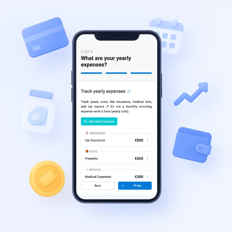 Financial insights dashboard screenshot